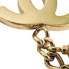 Chanel Gold Plated CC Rhinestones Charm Bracelet Secondhand