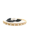 Chanel Mini Lambskin Round Camellia Clutch Secondhand