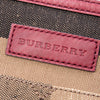 Secondhand Burberry Medium Mega Check Canvas and Grained Calfskin Ashby Tassel Bucket Bag