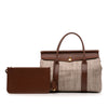 Secondhand Loro Piana Toile Herringbone and Leather Loom L32