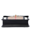 Burberry Small Leather and House Check Canvas Derby Macken Crossbody Secondhand