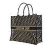 Dior Large Oblique Embroidered Canvas Book Tote Secondhand