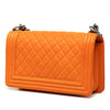 Chanel Old Medium Quilted Lambskin Boy Flap Secondhand