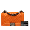 Chanel Old Medium Quilted Lambskin Boy Flap Secondhand