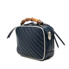 Gucci Small GG Marmont Matelasse Diagonal Calfskin Torchon Bamboo Satchel Secondhand