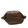 Bottega Veneta Metallic Nappa Intrecciato Belted Loop Handbag Secondhand