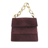 Ferragamo Suede Chain Satchel Secondhand