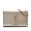 Saint Laurent Small Metallic Calfskin Monogram Kate Crossbody Secondhand
