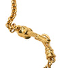 Chanel CC Gold Plated Teardrop Logo Pendant Necklace Secondhand