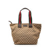 Gucci GG Canvas Web Tote Secondhand