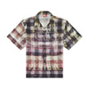 DIESEL Short-Sleeve Check Shirt With Poster Print in Multicolor, Size 48 IT Secondhand