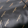 Balenciaga M Lambskin Allover Logo Bazar Shopper Satchel Secondhand