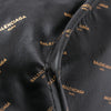 Balenciaga M Lambskin Allover Logo Bazar Shopper Satchel Secondhand