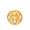 Chanel CC Gold Plated Round Clip On Earrings Secondhand