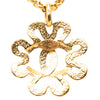 Chanel CC Gold Plated Flower Pendant Necklace Secondhand