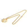 Chanel CC Gold Plated Flower Pendant Necklace Secondhand