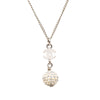 Secondhand Chanel CC Brass Strass Ball Pendant Necklace