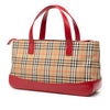 Burberry Haymarket Check Canvas Handbag Secondhand