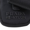 Prada Saffiano Trimmed Re Nylon Zip Double Buckle Messenger Bag Secondhand