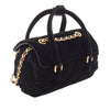 Chanel Mini Quilted Velvet Top Handle Flap Secondhand
