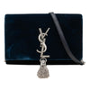 Saint Laurent Velvet Crystal Monogram Kate Tassel Wallet On Chain Secondhand