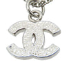 Chanel CC Brass and Strass Pendant Necklace Secondhand