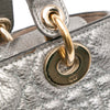 Dior Small Metallic Grained Calfskin Cannage Supple Lady Dior Secondhand