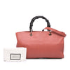 Gucci Medium Calfskin Bamboo Shopper Satchel Secondhand