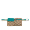 Gucci GG Canvas Web Double Pocket Belt Bag Secondhand