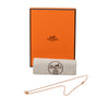 Hermès Rose Gold Plated Enamel Mini Pop H Pendant Necklace Secondhand