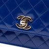 Chanel CC Quilted Patent Single Flap Secondhand
