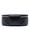 Chanel CC Quilted Lambskin Oval Top Handle Clutch Secondhand
