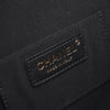 Chanel Quilted Lambskin Oval Logo Chain Top Handle Round Clutch on Chain Secondhand