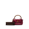 Gucci Medium Leather New Bamboo Satchel Secondhand