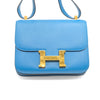 Secondhand Hermès Constance 24 Blue Zanzibar Evercolor Leather Bag - '10s