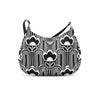 Secondhand Prada Black/White Jacquard Knit Cleo Bag - '20s