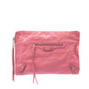 Balenciaga Lambskin Motocross Classic Zip Around Flat Clutch Secondhand