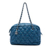 Chanel Paris Byzance Nylon Tweed On Stitch Bowler Bag Secondhand