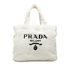 Prada Spugna Terry Cloth Logo Tote Secondhand