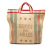 Gucci Jute Arles Printed Tote Secondhand