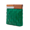 Bottega Veneta Lambskin Maxi Intrecciato The Snap Clutch Secondhand
