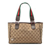 Secondhand Gucci GG Canvas Web Pop Tote