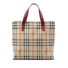 Burberry Haymarket Check Coated Canvas Tote Secondhand