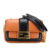Fendi Mini Bicolor Nappa Apolo Chain Baguette Shoulder Bag Secondhand
