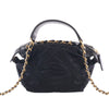 Chanel Nylon Grosgrain Lifestyle Clutch with Chain Secondhand