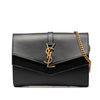Saint Laurent Leather Monogram Sulpice Wallet on Chain Secondhand