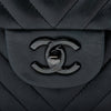 Chanel Jumbo Classic Chevron Lambskin So Black Double Flap Secondhand