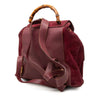 Secondhand Gucci Large Suede Bamboo Drawstring Backpack