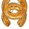 Secondhand Chanel CC Gold Plated Quilted Brooch
