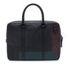 Burberry Grained Calfskin Colorblock Newburg Business Bag Secondhand